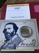 Moneta 10 zł Cyprian Norwid 2013 rok