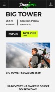 Big Tower, Dream Jump Szczecin - skok 252 metry - bilet, voucher