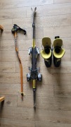 Narty Head Cyber World Cup + Buty Salomon + Kijki narciarskie 