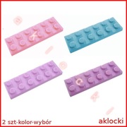 LEGO 3795 PŁYTKA 2x6 lawendowy średni lawendowy, niebieski jasny różowy 