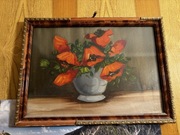 Obraz kwiatów w ramce