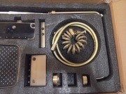 Zestaw prysznicowy z deszczownią Mosiądz szczotkowany i czarny