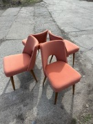 Krzesła muszelki typ 2010 meble vintage PRL proj. T. Kruszewska