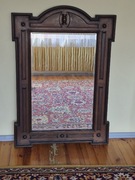 Stare piękne lustro kryształowe fazowane XIX/XX w