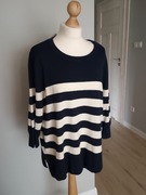 Sweter w paski wiskoza Nowy 42/44 Zizzi
