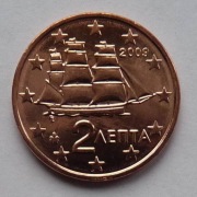 GRECJA  2009 2 CENTY UNC !!!!!!!!!!
