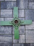 Stojak na Choinkę Drewniano - Metalowy