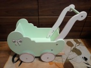 Drewniany wózek dla lalek