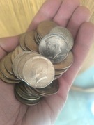 Monety półdolarówki Half dollars pół dolara Kennedy różne roczniki 40 szt.