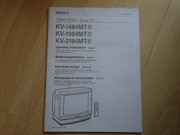 Instrukcja obsługi telewizor SONY TRINITRON KV-1484MT