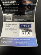 Naklejka PNY NVIDIA RTX Limited Edition – oryginalna