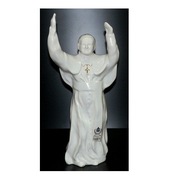 FIGURKA CERAMICZNA JAN PAWEŁ II POWITANIE 