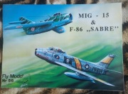 Mig 15 i Sabre- model kartonowy 