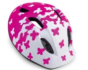 Kask rowerowy dziecięcy MET BUDDY butterflies różowy 46-53