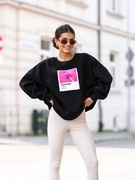 BLUZA DRESOWA BASIC OVERSIZE NADRUK NOWA KOLEKCJA POLSKA MARKA 