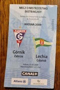 Górnik Zabrze - Lechia Gdańsk - wiosna 2009