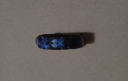 Czarna opaska zegarek sportowy stitch dla dzieci 