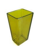 Wazon szklany zielony oliwkowy grube szkło