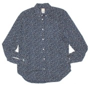 GAP_Piękna KOSZULA_granatowa kolorowe kwiatki bawełna elegancka Jak Nowa_L