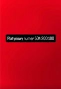 Platynowy Numer - 504 200 100 - 