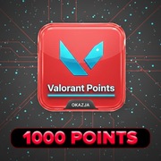 1000 Valorant Points VP - Doładowanie na twoje konto I Gwarancja I 24/7
