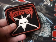 naszywka gumka Voivod logo thrash heavy metal rock PRL odznaka