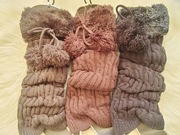 APOLLO polskie grube ocieplacze , getry na obuwie z pomponami