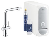 Bateria GROHE Blue Home 31454001 zestaw startowy z wylewką w kształcie L