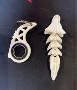 Keyfliper+smoczek kolor/biały