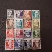 Deutsche Post  1952  Dzialacze  seria czysta 