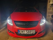 Lampy przednie Led Opel Corsa D czarne