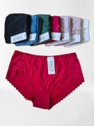 Zestaw majtki damskie bawełniane figi koronkowe wygodne brazyliany 5-pak