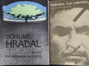 PROMOCJA ZESTAW 2 szt Hrabal Pociągi pod specjalnym Szołochow Los człowieka