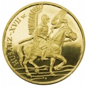 Moneta 2zł Historia polskiej kawalerii - Husarz XVII w.