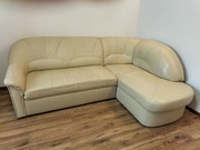 Skórzana kanapa narożna, sofa, narożnik.