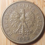 5 groszy 1993 MW (rzadka) 5 gr 1993 MW (XXXVI)