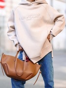 Bluza dresowa oversize Basic śmietanka polska marka jakość Premium 