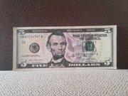 banknot 5 dolar 2021 seria QB 