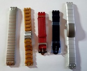 Zestaw pięciu oryginalnych bransolet i pasków do Zegarka Swatch