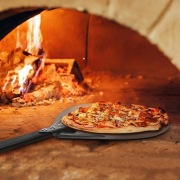 Łopatka do pizzy aluminiowa, 20 cm  z silikonowym uchwytem