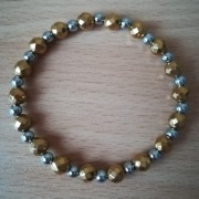 NOWA Bransoletka Hematyt Kamień naturalny 17,5cm 