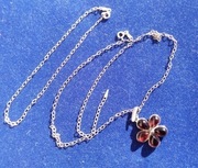 Łańcuszek wisiorek bransoletka srebro 925 komplet ozdobne