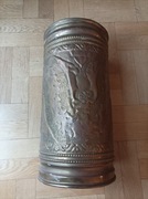 Mosiężny stojak na parasole - stary, ładny 