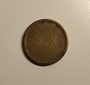 Belgijski żeton do prania 5k 20 mm
