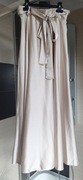 Spódnica satyna długa maxi wiązana kremowa beż S M L