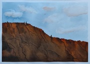 Akwarela Akwarelka Obraz pt: Góry Kanionu