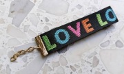 Pasek LOVE dodatek DO TOREBKI brelok zawieszka nowa do torebek torby