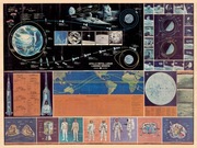 Plakat NASA Apollo Mission 1969r. 70x50cm