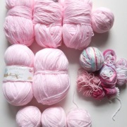 Różowa Włóczka 710gr Tylko 3,8zł/50gr