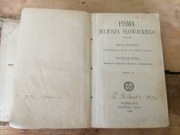Stara książka PISMA JULIUSZA SŁOWACKIEGO